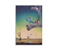 KANGZENG Poster artistico da parete con stampa artistica di Salvador Dalì Painter Works (danza spagnola in un paesaggio), opera d'arte su tela, idea estetica per stanza, 60 x 90 cm