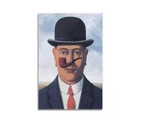 KANGZENG Rene Magritte Painter Works (Good Faith), poster artistico da parete su tela, stampa artistica da parete per soggiorno o casa, 50 x 75 cm