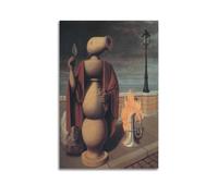 KANGZENG Rene Magritte Painter Works (I diritti dell'uomo) poster artistico da parete estetico da parete stampa artistica da parete per la casa moderna 50 x 75 cm
