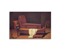 KANGZENG Rene Magritte Painter Works (Madame Recamier di David) Poster artistico da parete con stampe fotografiche, decorazione per la casa, 60 x 90 cm