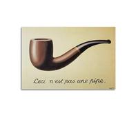KANGZENG Rene Magritte Painter Works (The Betrayal of Images) Poster artistico da parete con stampe fotografiche, decorazione per la casa, 60 x 90 cm
