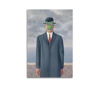 KANGZENG Rene Magritte Painter Works (The Son of Man), poster artistico da parete su tela, stampa artistica da parete per soggiorno o casa, 20 x 30 cm