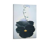 KANGZENG Stampa artistica da parete con Georgia O'Keeffe Painter Works (viole del pensiero), decorazione artistica da parete su tela, decorazione per la casa, 40 x 60 cm