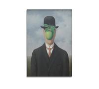KANGZENG Stampa artistica da parete con Rene Magritte, motivo "La Grande Guerra", stampa artistica da parete moderna su tela, decorazione per camera da letto, 20 x 30 cm