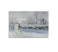 KANGZENG Stampa artistica da parete su tela con Claude Monet Painter Works (The Magpie), decorazione artistica da parete per la casa, 40 x 60 cm