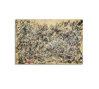 KANGZENG Stampa artistica da parete su tela con immagine di Jackson Pollock Painter Works (numero 1A) per soggiorno e casa, 30 x 45 cm