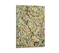 KANGZENG Stampa artistica da parete su tela con immagine di Jackson Pollock Painter Works (occhi nel calore), decorazione artistica da parete per soggiorno e casa, 40 x 60 cm