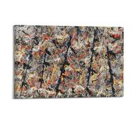 KANGZENG Stampa artistica da parete su tela con immagine di Jackson Pollock Painter Works (pali blu), stampa artistica da parete per soggiorno e casa, 40 x 60 cm