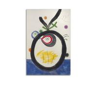 KANGZENG Stampa artistica da parete su tela, motivo: Joan Miro Painter Works (uccello), decorazione moderna, 40 x 60 cm