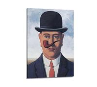 KANGZENG Stampa artistica da parete su tela, motivo: Rene Magritte Painter Works (Good Faith), decorazione artistica da parete per camera da letto, moderna per la casa, 40 x 60 cm
