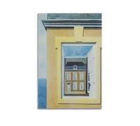 KANGZENG Stampa artistica da parete su tela, motivo: Rene Magritte Painter Works (In lode della dialettica), stampa artistica da parete, idea decorativa, 30 x 45 cm