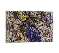 KANGZENG Stampa artistica su tela con immagine di Jackson Pollock Painter Works (riflesso dell'Orsa Maggiore) Stampa artistica da parete per la casa, decorazione moderna, 40 x 60 cm