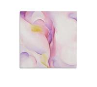 KANGZENG Stampa artistica su tela, motivo: Georgia O'Keeffe Painter Works (conchiglia rosa), decorazione artistica per la casa e la camera da letto, decorazione moderna, 50 x 50 cm