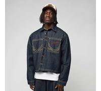 Kani Jeans Cropped Rinsed Denim Jacket blu L
