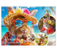 Kaninchen auf modischer Mission (Wandkalender 2026 DIN A3 quer), CALVENDO Monatskalender: Die modische und flauschige Welt der Häschen