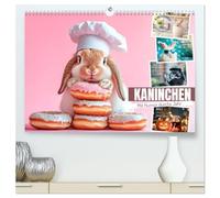 KANINCHEN Mit Humor durchs Jahr (hochwertiger Premium Wandkalender 2026 DIN A2 quer), Kunstdruck in Hochglanz: Worte mit Witz und Charme