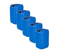 kanister-vertrieb® 5 taniche da 25 l, in plastica, blu, DIN61