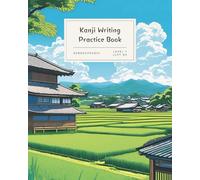 Kanji Writing Practice Book Genkouyoushi - JLPT N5: Essential Beginner Level Kanji | Large Size | Horizontal Layout | Grid Notebook