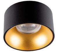 Kanlux 27575 Riti Plafoniera GU10, Par 16 Oro (opaco), Nero (opaco)