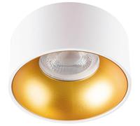 Kanlux Supporto per faretto da incasso rotondo Mini RITI GU10 bianco e oro