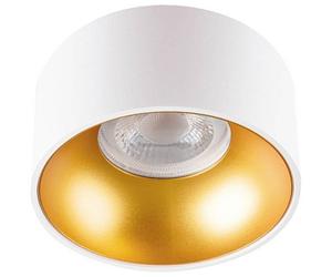 Kanlux 27576 Riti Plafoniera GU10, Par 16 Oro (opaco), Bianco opaco