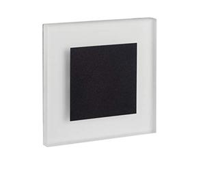 Kanlux Ledando 26539 - Faretto da incasso a LED 12 V DC per interruttori da 60 mm, in acciaio, luce bianca calda, colore: Nero opaco