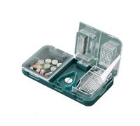 KANLVU 3 In 1 Taglia Pastiglie Per Pillole Piccole E Minuscole E Pillole Grandi, Taglia Pillole, Smerigliatrice Per Pillole Con Spazzola Per Polveri Per Macinare Le Compresse(Verde)