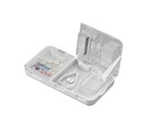 KANLVU 3 In 1 Taglia Pastiglie Per Pillole Piccole E Minuscole E Pillole Grandi, Taglia Pillole, Smerigliatrice Per Pillole Con Spazzola Per Polveri Per Macinare Le Compresse(Bianca)