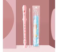 KANLVU Flauto A Becco per Bambini Flauto Dolce Soprano con Kit di Pulizia, Stile Tedesco 6 Fori 8 Fori Strumenti Musicali A Flauti Flauto per Principianti Studenti Corsi di Musica(Pink,8 Holes)