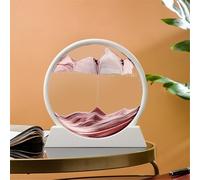 KANLVU Pittura Di Sabbia Che Scorre Sabbia In Movimento 3D Immagine Movimento Liquido Geografia Paesaggi Display Desktop Arte Della Sabbia In Movimento Per Alleviare Lo Stress(7in,WHITE FRAME_E)