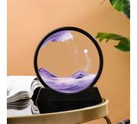 KANLVU Pittura Di Sabbia Che Scorre Sabbia In Movimento 3D Immagine Movimento Liquido Geografia Paesaggi Display Desktop Arte Della Sabbia In Movimento Per Alleviare Lo Stress(7in,BLACK FRAME_H)
