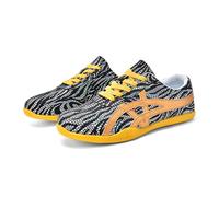 KANLVU Scarpe Tai Chi Donna Resistenti Design Traspirante Kung Fu Uomo con Suola Morbida, Professionali da Allenamento per Arti Marziali E attività Quotidiane(Nero,44 EU)