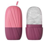 KANLVU Stampo In Silicone Ice Roller Viso, Riutilizzabile Rullo Di Ghiaccio Facciale Lenire Le Scottature Solari, E Calmare La Pelle Irritata, Rullo Con Cubetti Di Ghiaccio(Purple)