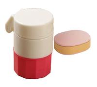 KANLVU Taglia Pastiglie Con Blocco Di Sicurezza Schiacciapillole Per Pillole Piccole O Grandi Macinatore Di Pillole, Per Anziani E Animali Domestici Facile Da Aprire E Chiudere(Pink)