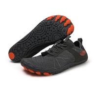KANLVU Tai Chi Scarpe Comode Barefoot da Donna Kung Fu Arti Marziali con Suola Flessibile, Tomaia Traspirante E Cinturini Regolabili(Gray,46 EU)