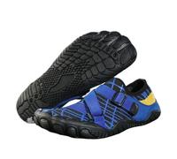 KANLVU Tai Chi Scarpe Donna Cinque Dita Scarpe Kung Fu per Uomo Comode Suola Morbida, Scarpe Arti Marziali per Yoga, Allenamento in Palestra(Blu,42 EU)