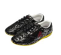 KANLVU Tai Chi Scarpe Leggere Kung Fu Arti Marziali con Suola Antiscivolo, per L'allenamento, Lo Sport, Le Competizioni Pelle Bovina da Taekwondo(34EU,N)