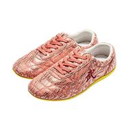 KANLVU Tai Chi Scarpe Leggere Kung Fu Arti Marziali con Suola Antiscivolo, per L'allenamento, Lo Sport, Le Competizioni Pelle Bovina da Taekwondo(37 EU,I)