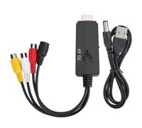 Kannlbaox Cavo adattatore convertitore da HDMI ad AV, convertitore video HD per HDMI a, adattatore 1080P maschio-femmina con 3 uscite per TV VCR DVD Blu-ray