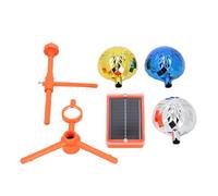 Kannlbaox Dissuasore per Uccelli all'Esterno, spaventapasseri ad energia Solare, Prisma Rotante con riflessione grandangolare a 360° con Luce Sonora, visivo per Patio, Giardino, frutteto,