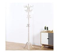 KANNORE Appendiabiti Vintage Appendiabiti in Legno massello Appendiabiti autoportante Appendiabiti Sala riunioni Albero Stoffa appesa per Cappello, Borse (Color : White)