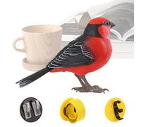 Kanoauo Electronic Bird Toy - interattivo con canto e suono realistico, regalo elettronico per animali domestici per bambini e famiglie