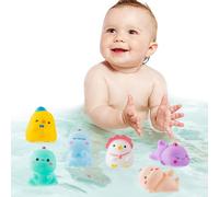 Kanoauo Giocattolo da bagno,Giocattoli da vasca da bagno | Giocattoli da per animali che squittiscono per divertimento - Galleggiante per l'acqua, giocattoli per la vasca da per divertirsi