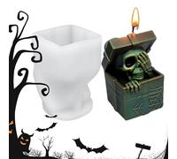 Kanoauo Halloween - Stampo in Silicone per Stucco,Stampo Fantasma Halloween per Progetti di Lavoretti Decorativi con Resina Epossidica