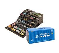 Kanoauo Macchine Piccole per Bambini,Veicoli Die Cast A Rinvio | Set di 48 Camion Giocattolo in Metallo,Per Bambini Ragazzi Casa Viaggio Camera Da Aula Compleanno Vacanza