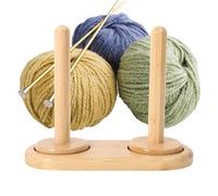 Kanoauo Porta Matassa - Distributore Organizzatore Filo Doppio Cuscinetto - Supporto Porta Gomitoli Avvolgitore in Legno,per Principianti Cucito Casa Maglia Ricamo Artigianato