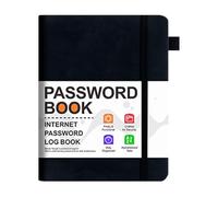 Kanoauo Taccuino con password, Libro del custode e password,Conservatore di con schede alfabetiche per siti Web - taccuino con registrazione a per dettagli 'account, dati sensibili
