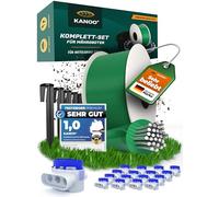 Kanoo® Kit di installazione per robot tosaerba con cavo di limitazione da 150m +300 picchetti + 20 connettori per cavi - pratico set completo per cavi di delimitazione di tutte le marche comuni