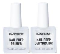KANORINE Nail Prep e Primer Unghie, 2PCS*15ML Aria Veloce Asciutto Nail Dehydrator e Acido Free Bonding Primer Lunga Durata Set Professionale Naturale per Acrilico Polvere e Smalto Unghie Gel