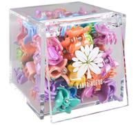 KANPRINCESS 50 mini fermagli per capelli con scatola fantasia a farfalla per placcatura, piccoli fermagli per capelli colorati per donne e ragazze, accessori per capelli da regalo (SET5)